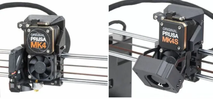 Comparaison Prusa MK4 vs MK4S